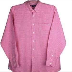 Daniel Cremieux Men Dress Shirt Pink White XL 38